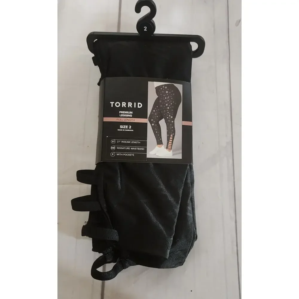 NWT Torrid Full-Length Signature Embossed Lattice Leggings Plus Size: 2X (18/20) - Picture 4 of 5